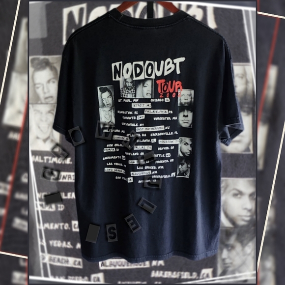 Vintage No Doubt 🎸 Tour Shirt Gwen Stefani 00s 2002 graphic t-shirt - Picture 2 of 12